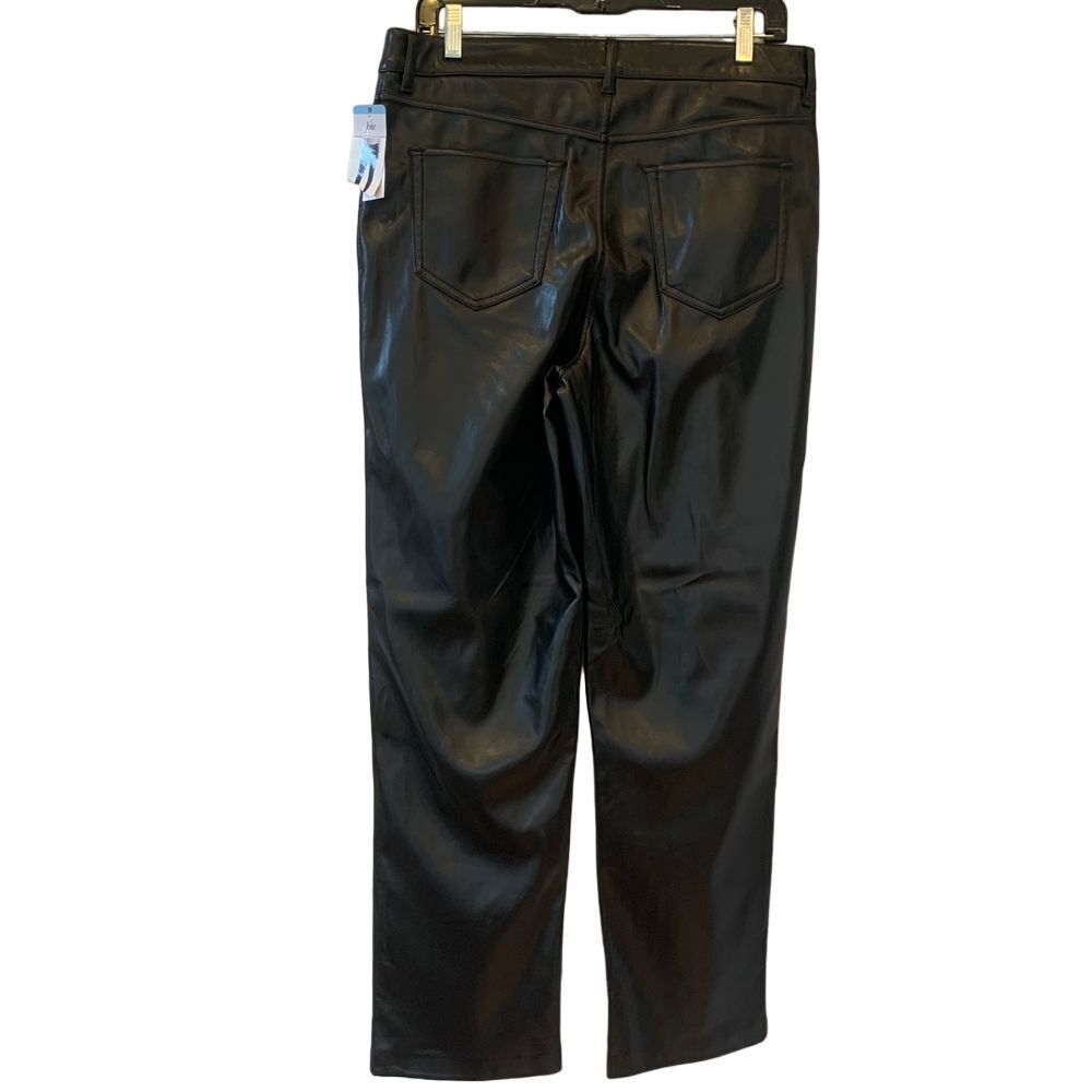 NWT‎ Joie Faux Leather Black Pants Size 10